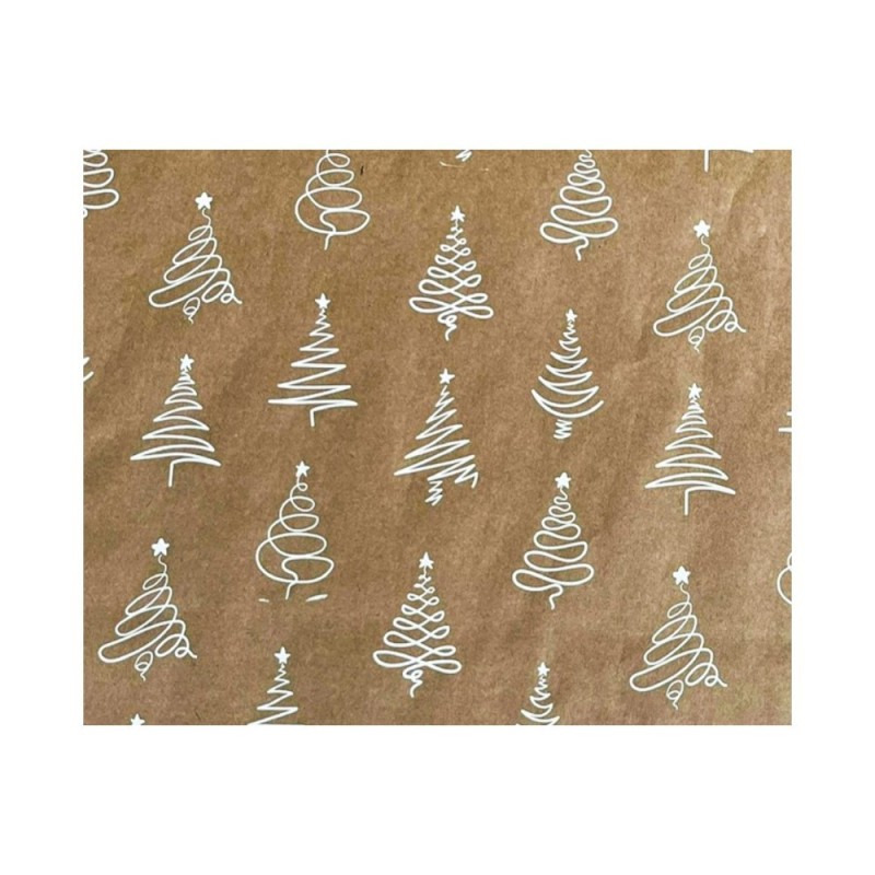 Rola Hartie pentru Ambalat, Model Brazi, 70 cm x 180 m