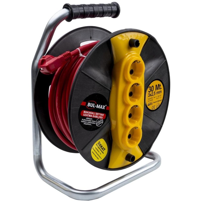 Rola Prelungitor Cablu, 30 m, 3 x 2.5 mm, 4 Prize