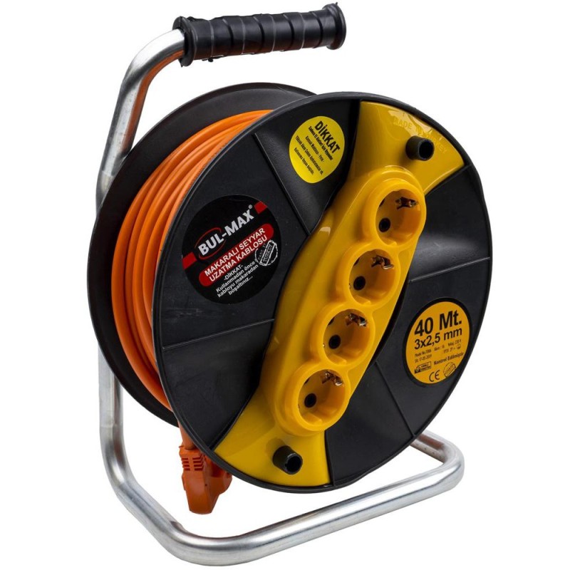 Rola Prelungitor Cablu, 40 m, 3 x 2.5 mm, 4 Prize