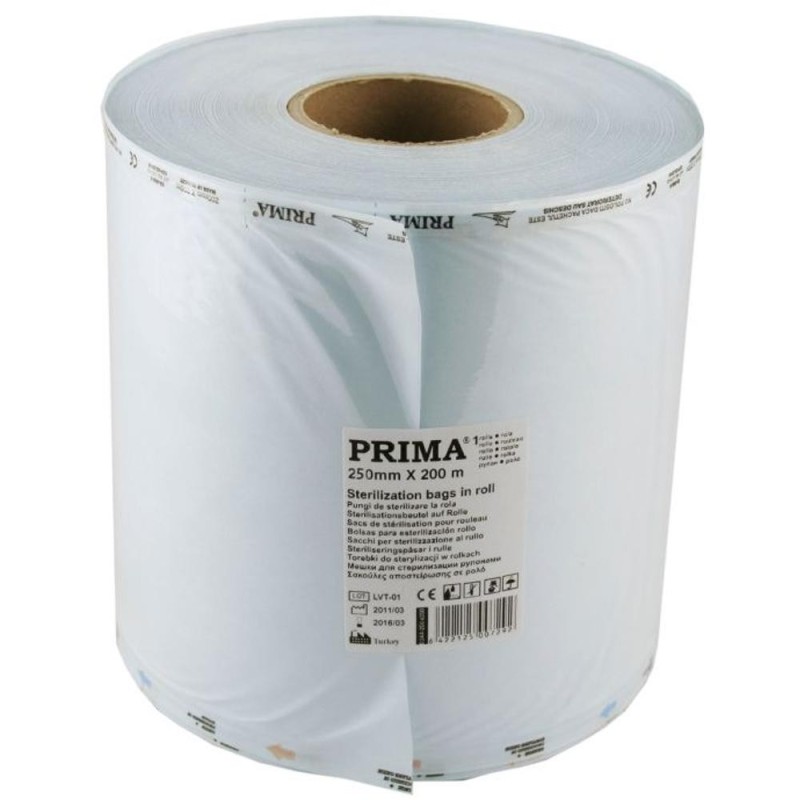 Rola Pungi pentru Sterilizare Autoclav, 250 mm x 200 m, Prima