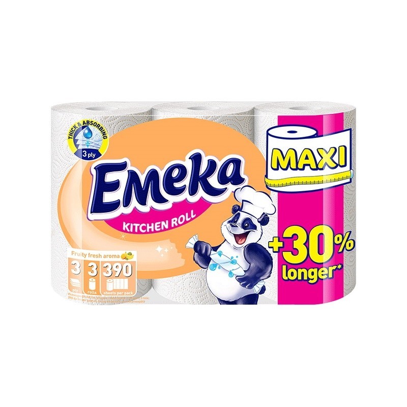 Role de Bucatarie Emeka Fruity Fresh, 3 Bucati, 3 Straturi, 15 m