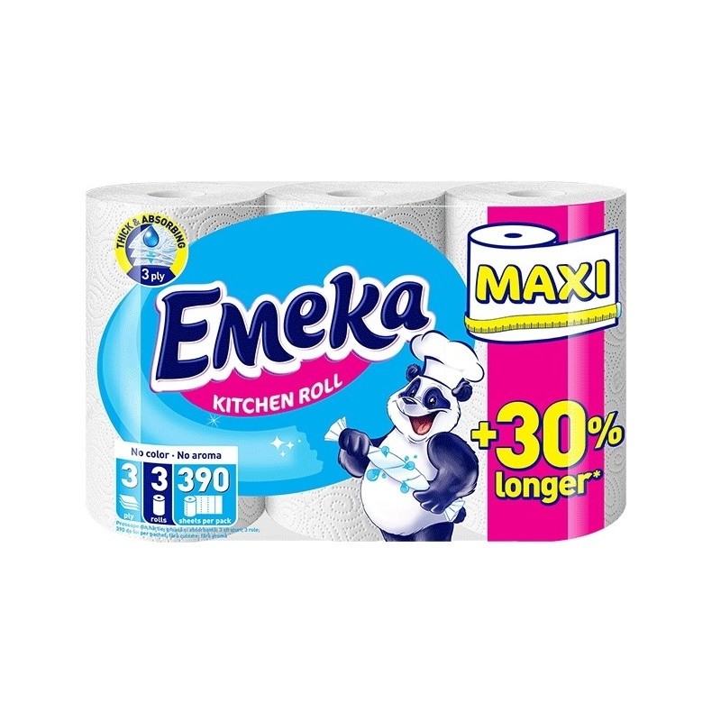 Role de Bucatarie Emeka White, 3 Bucati, 3 Straturi, 15 m