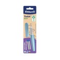 Roller Twist Eco Pelikan, Grip Ergonomic, Ambidextru, 2 Rezerve Albastre Incluse, Diverse Culori, 1 Bucata