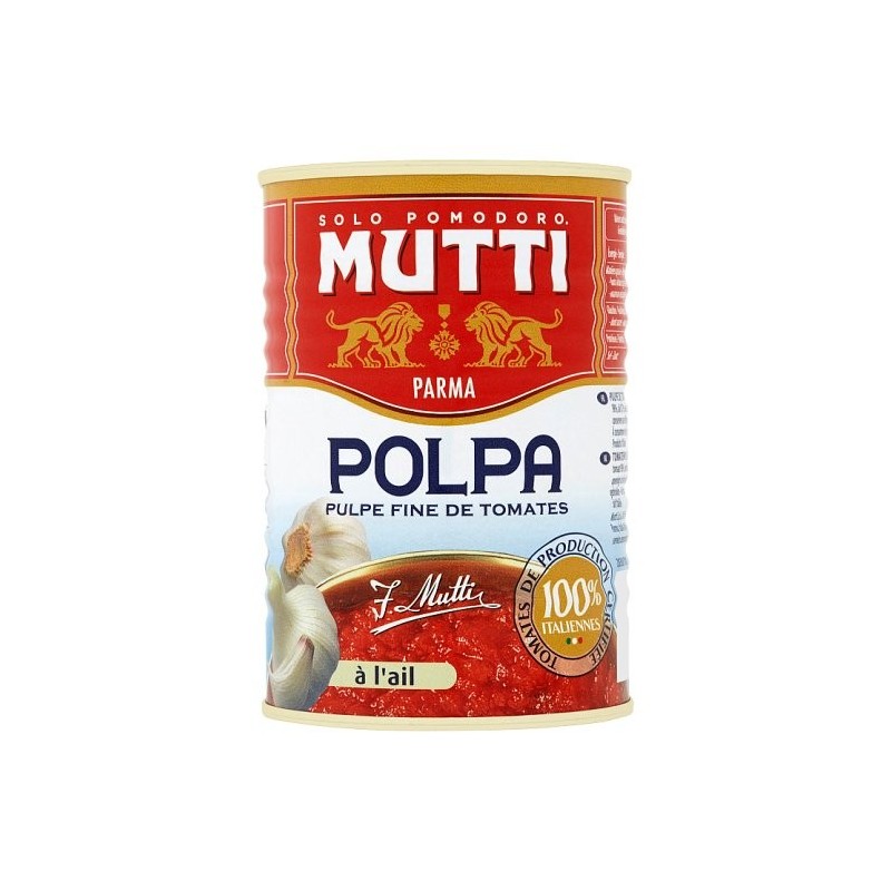 Rosii cu Usturoi, Taiate Fin, Mutti, 400 g