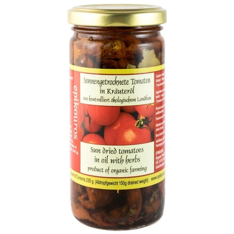 Rosii Uscate in Ulei Bio, Epikouros, 235 g