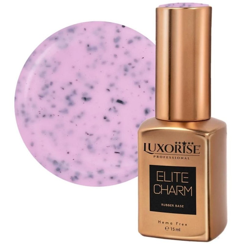 Rubber Base Elite Charm, Graceful Dots, Luxorise Hema Free, 15 ml