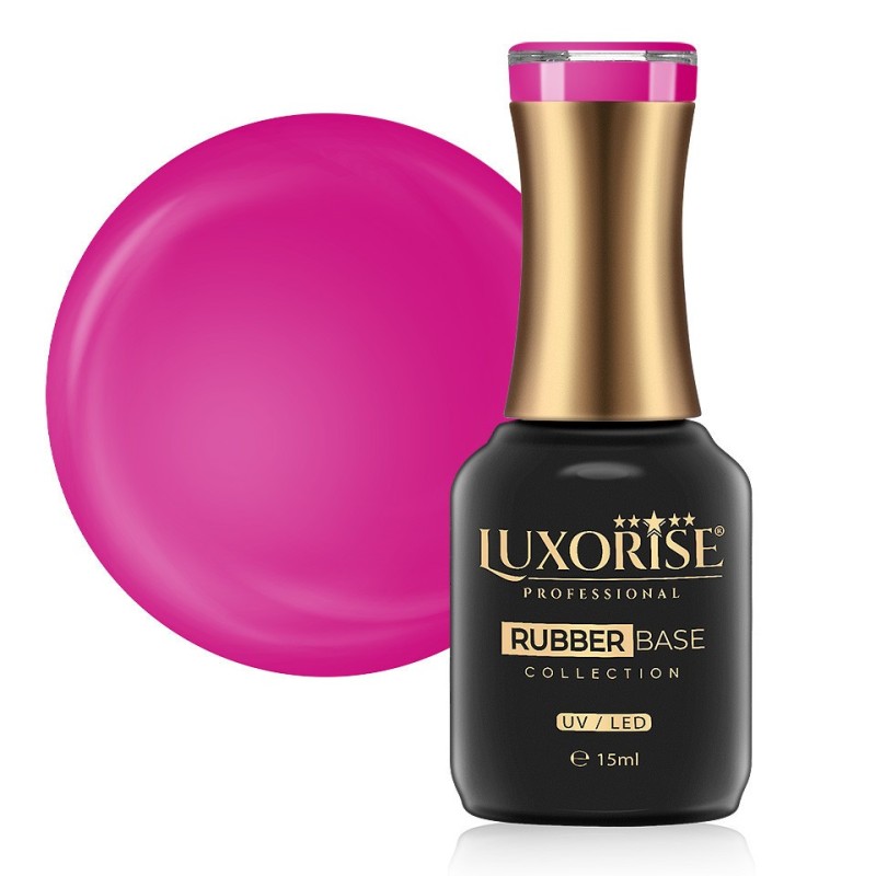 Rubber Base Luxorise Neon City Collection, Fuchsia 15 ml
