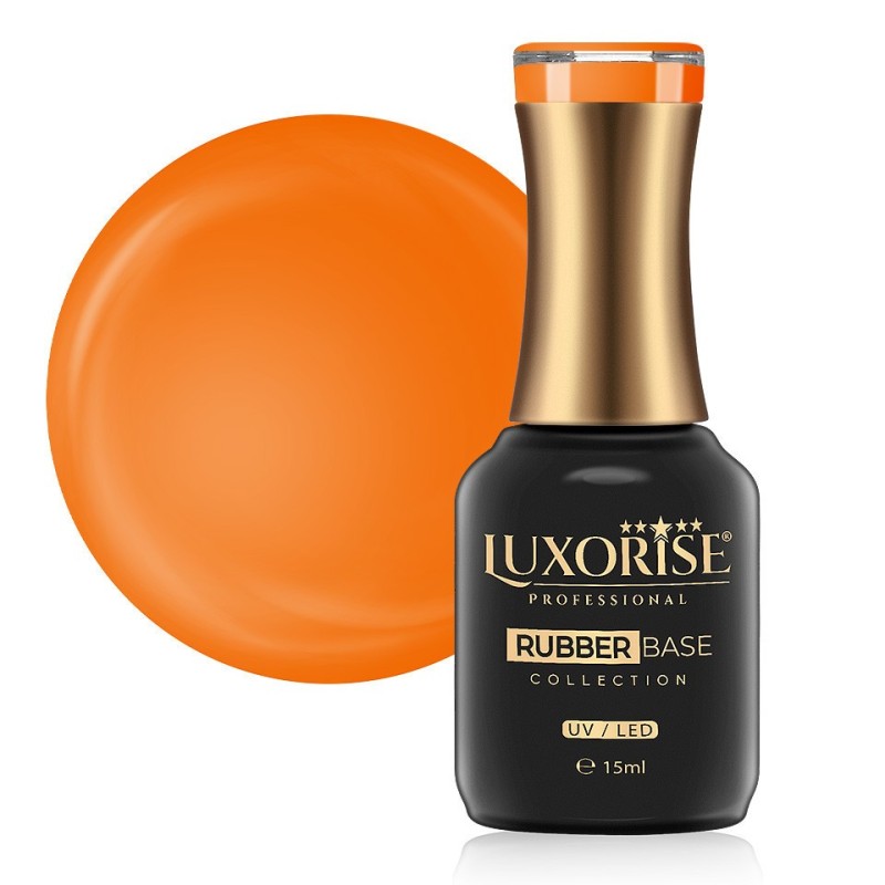 Rubber Base Luxorise Neon City Collection, Orange 15 ml