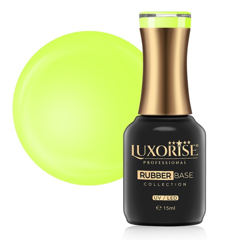 Rubber Base Luxorise Neon City Collection, Yellow 15 ml
