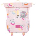 Rucsac Kanga Roll, Motiv Flower, 38 x 27 x 15 cm, Roz