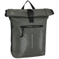 Rucsac New Rebels Droplets New York Rolltop, 30 x 12 x 43 cm, Antracit