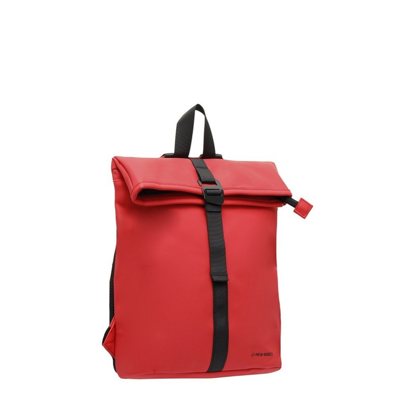 Rucsac New Rebels Mart-LOS Angeles Rolltrop Mini, 27 x 8 x 33 cm, Rosu