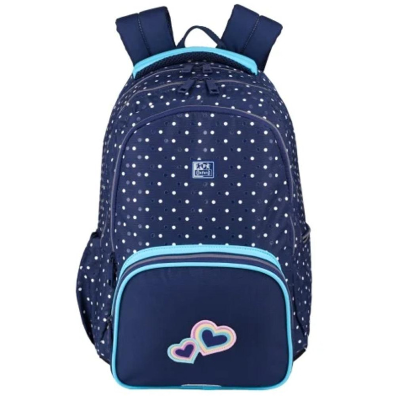 Rucsac Oxford Trolley Dots, 3 Compartimente, 44 x 29 x 22 cm, Roz, Herlitz