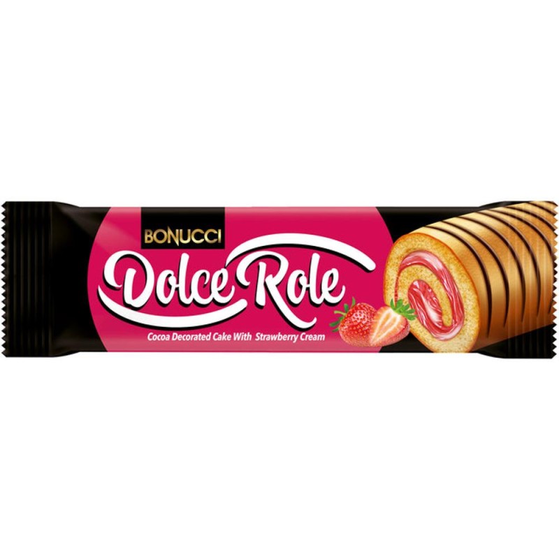 Rulada cu Capsuni Bonucci Dolce, 50 g