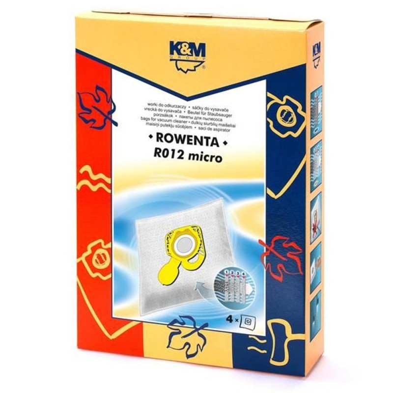 Sac Aspirator Rowenta, K&M, Sintetic, 4 Bucati