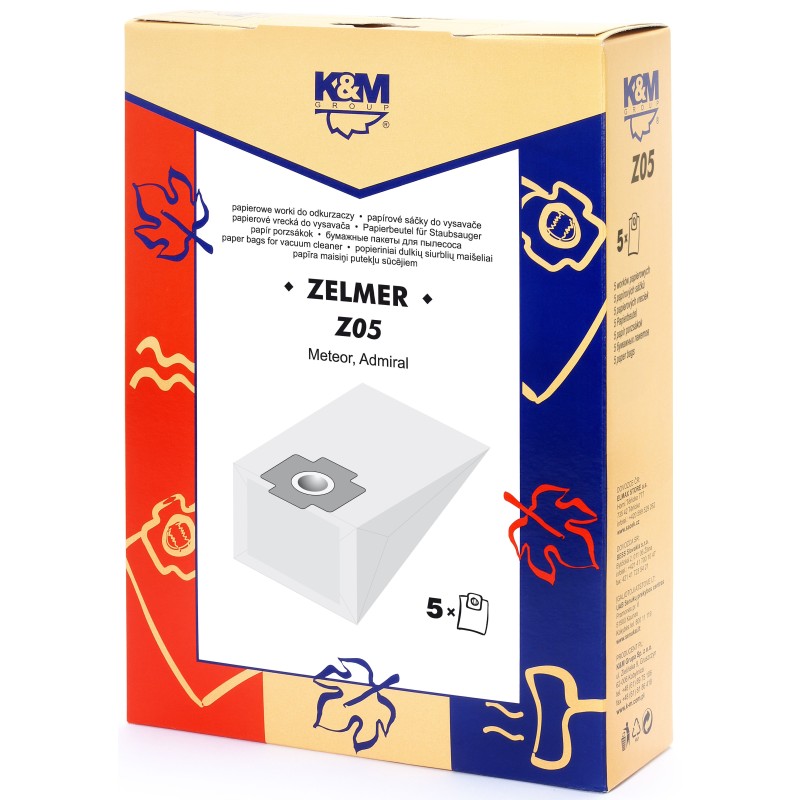 Sac Aspirator Zelmer 1010, Hartie, 5 x Saci, K&M
