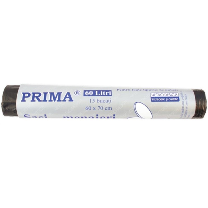 Saci Menaj Negri, Prima, 60 Litri, 15 Bucati