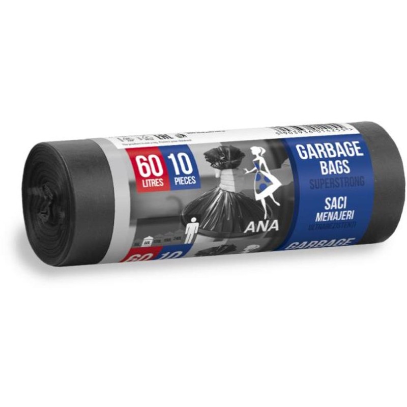 Saci Menaj Ultrarezistenti, 60 l, Anna, 10 Bucati