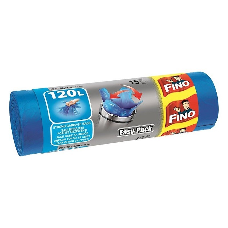 Saci Menajeri Fino Easy Pack, 120 l, 15 Bucati