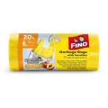 Saci Menajeri Fino Premium, Galbeni, cu Maner, Aroma Piersica, 20 l, 30 Bucati