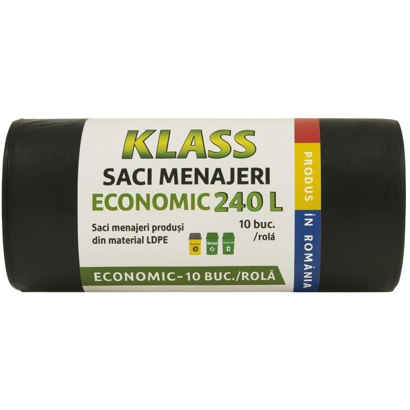 Saci Menajeri Klass, 240 l, Negri, 10 Bucati