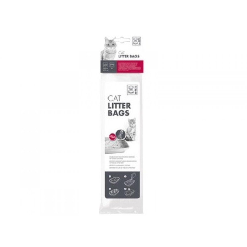 Saci pentru Litiera Pisici, cu Dunga, M-Pets, 165 g