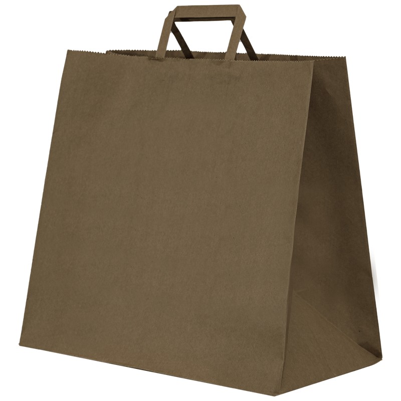 Sacose Biodegradabile, Compostabile de Hartie, Kraft, 34x18x31 cm, 250 buc