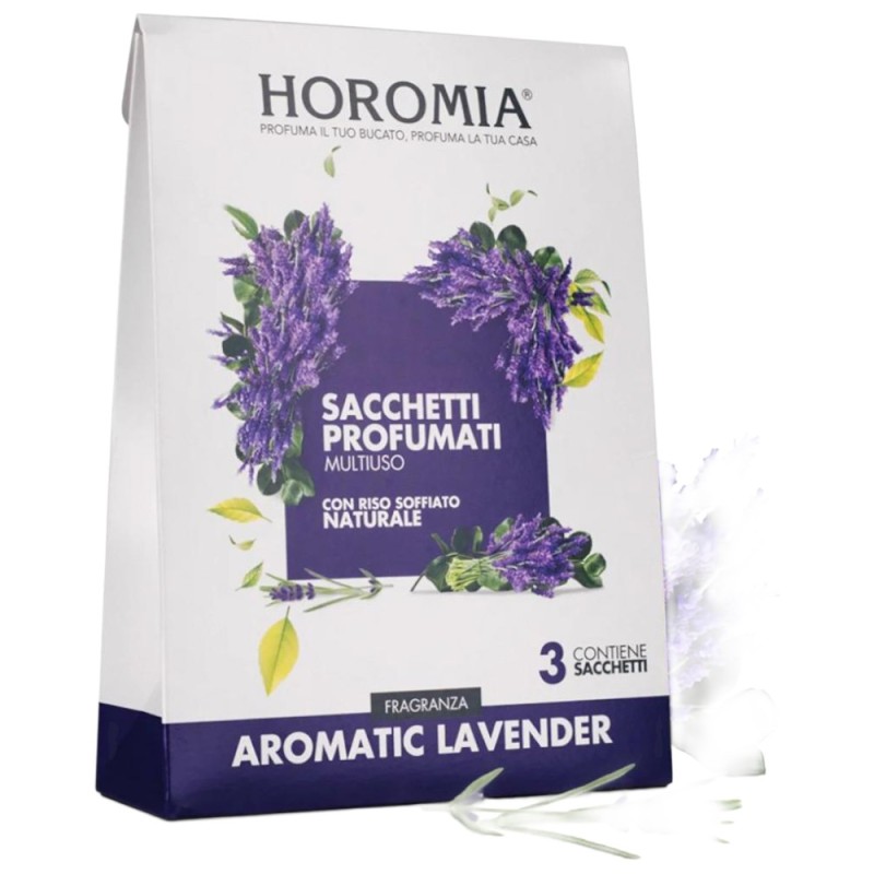 Saculeti Parfumati cu Orez Lavanda, Horomia, 3 Bucati