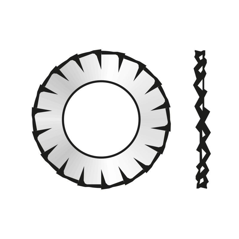 Saiba Elastica Crestaturi Exterioare Forma A 6798 Otel Zincat-10.5