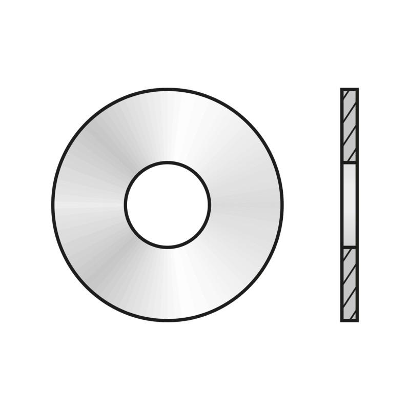 Saiba Plata Serie Mare 3d 9021 Inox A2-17.0 X 50 X 3.0