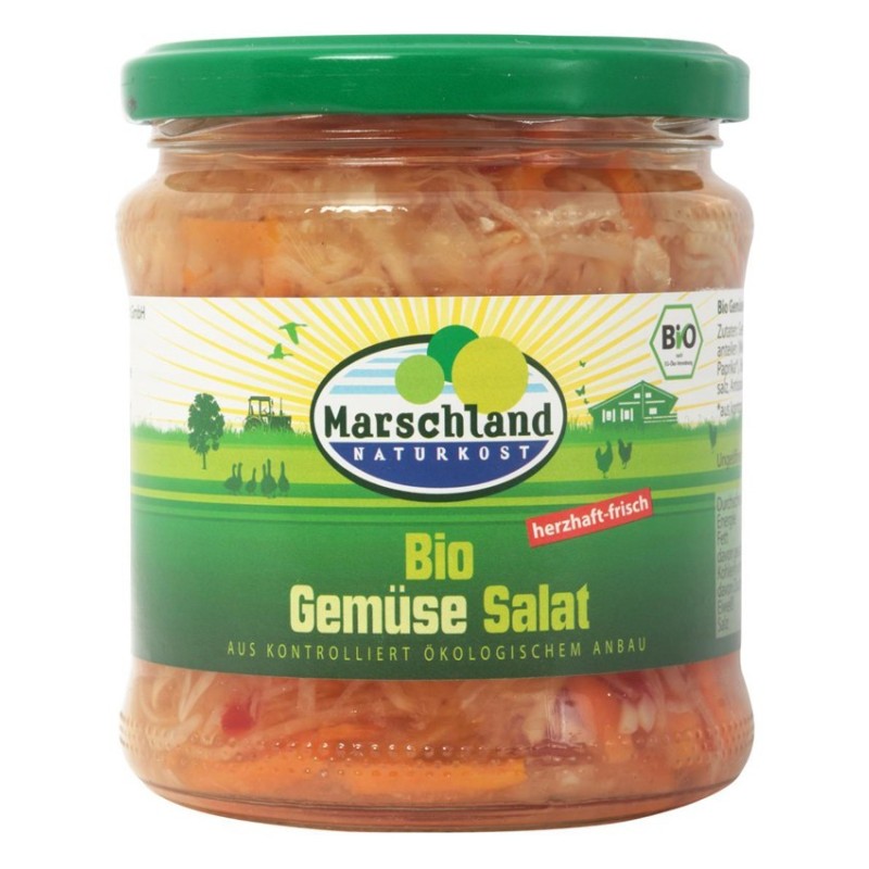 Salata de Legume BIO, 330 g / 190 g, Marschland Naturkost