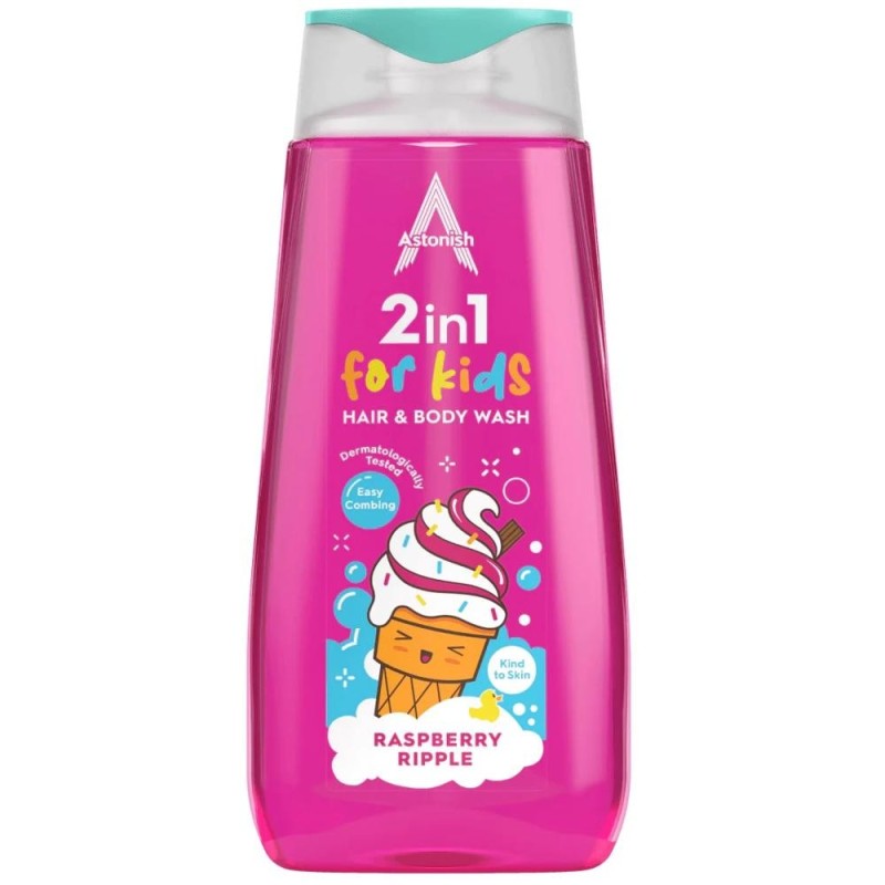 Sampon 2 in1 Hair & Body pentru Copii, 400 ml, Astonish