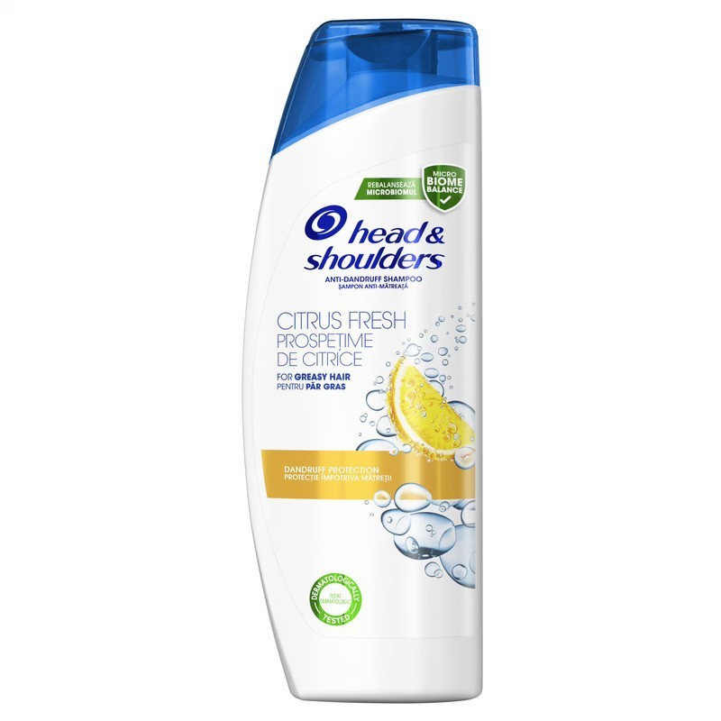 Sampon Anti-matreata Head & Shoulders Citrus Fresh pentru Par Gras, 675 ml