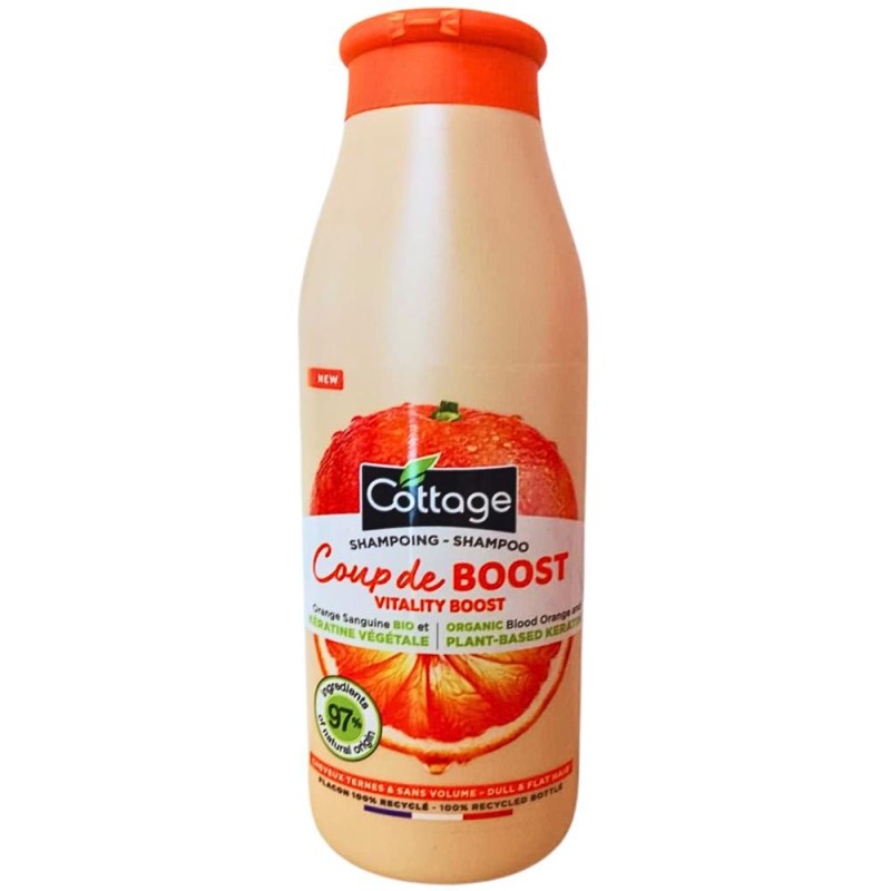 Sampon Cottage Boost, pentru Par Tern, cu Portocale si Keratina, 250 ml