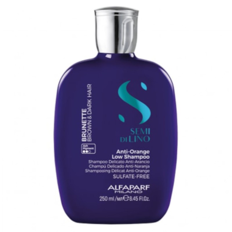 Sampon de Par Alfaparf Low Anti Orange, Neutralizeaza Tonurile de Portocaliu, 250 ml