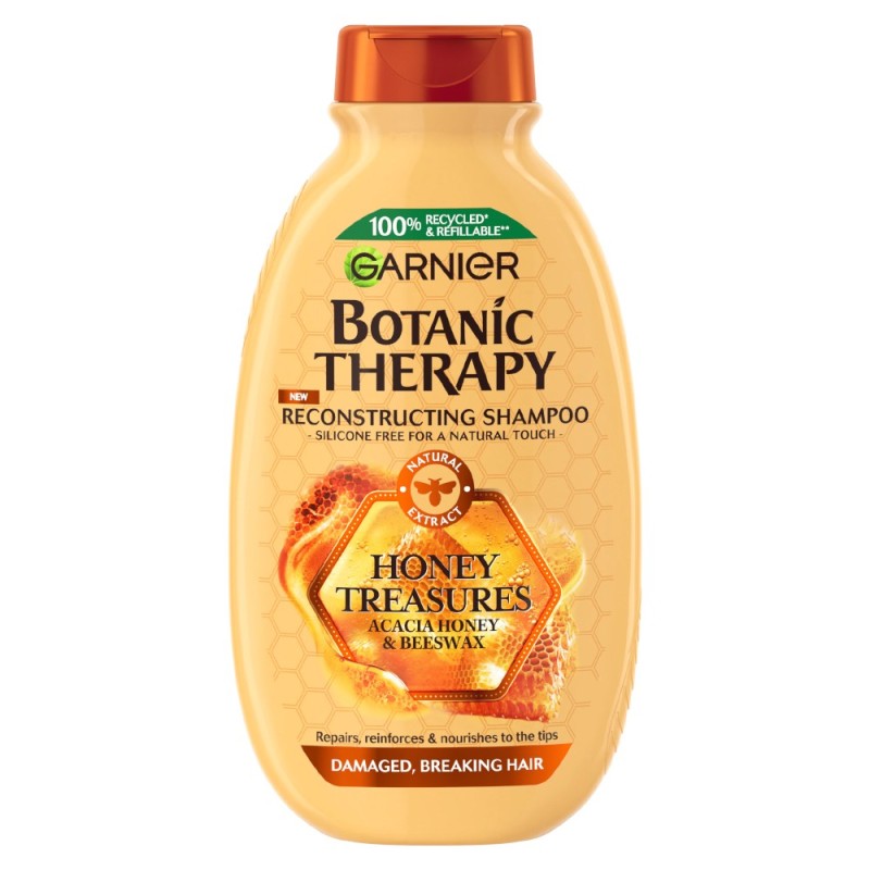 Sampon Garnier Botanic Therapy cu Miere, pentru Par Deteriorat cu Tendinta de Rupere, 250 ml