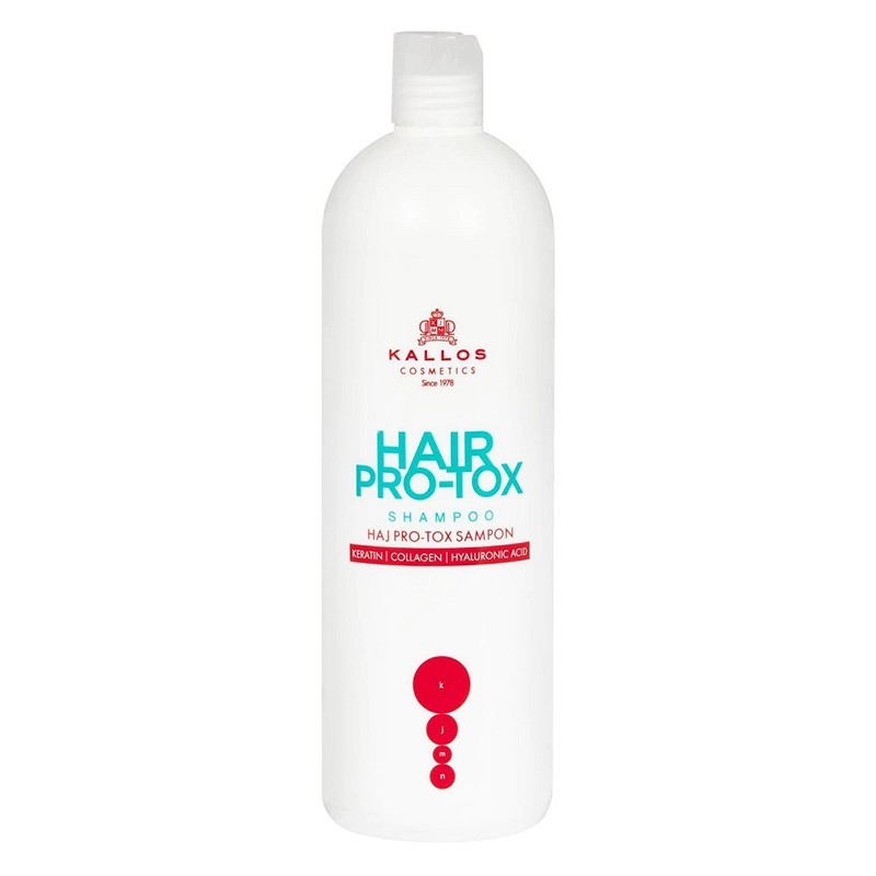 Sampon Kallos KJMN Pro-Tox, cu Cheratina, Colagen si Acid Hialuronic, 500 ml
