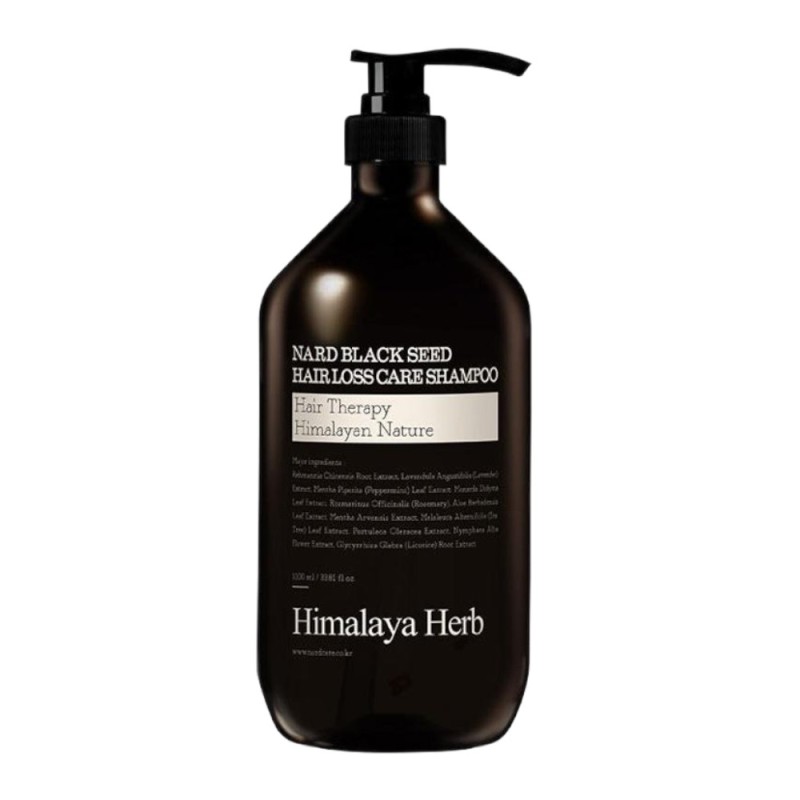 Sampon Negru Impotriva Caderii Parului Nard Himalaya Herb, 1000 ml