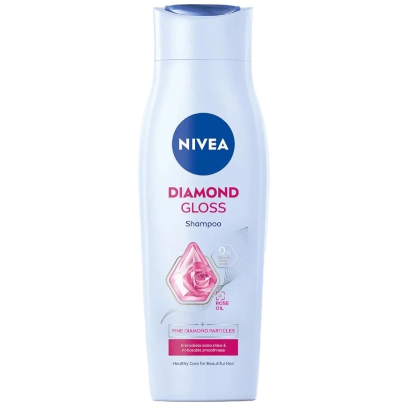 Sampon Nivea Diamond Gloss, Ulei de Trandafir, 250 ml