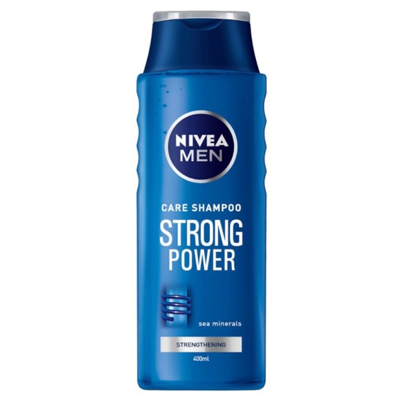 Sampon Nivea Men Strong Power, pentru Toate Tipurile de Par, 400 ml