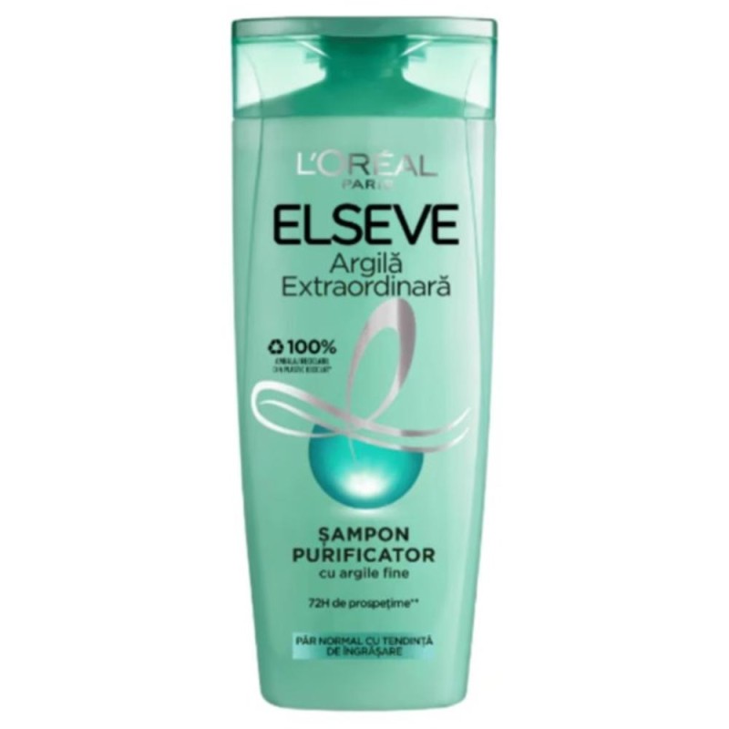 Sampon Par Normal cu Tendinta de Ingrasare, L'Oreal Paris Elseve Argila Extraordinara, 285 ml