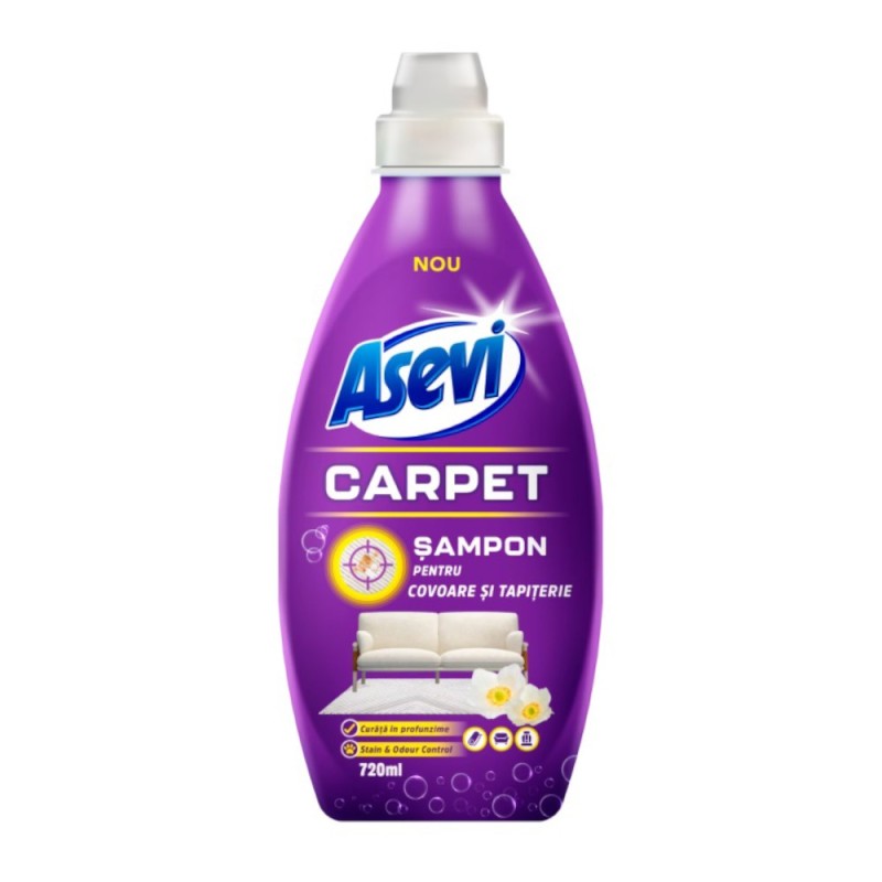 Sampon pentru Covoare si Tapiterie, Asevi Carpet, 720 ml