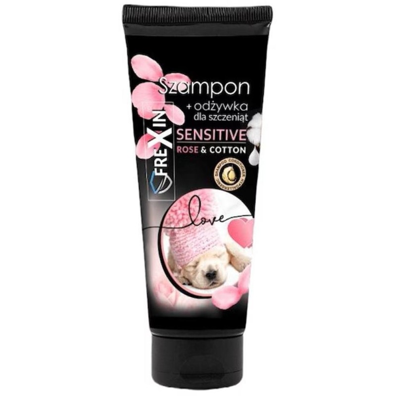 Sampon si Balsam Frexin pentru Catelusi, Trandafiri si Bumbac, 220 g