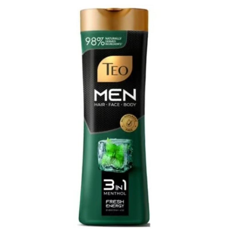 Sampon Teo Men 3 in 1, Menta, 350 ml