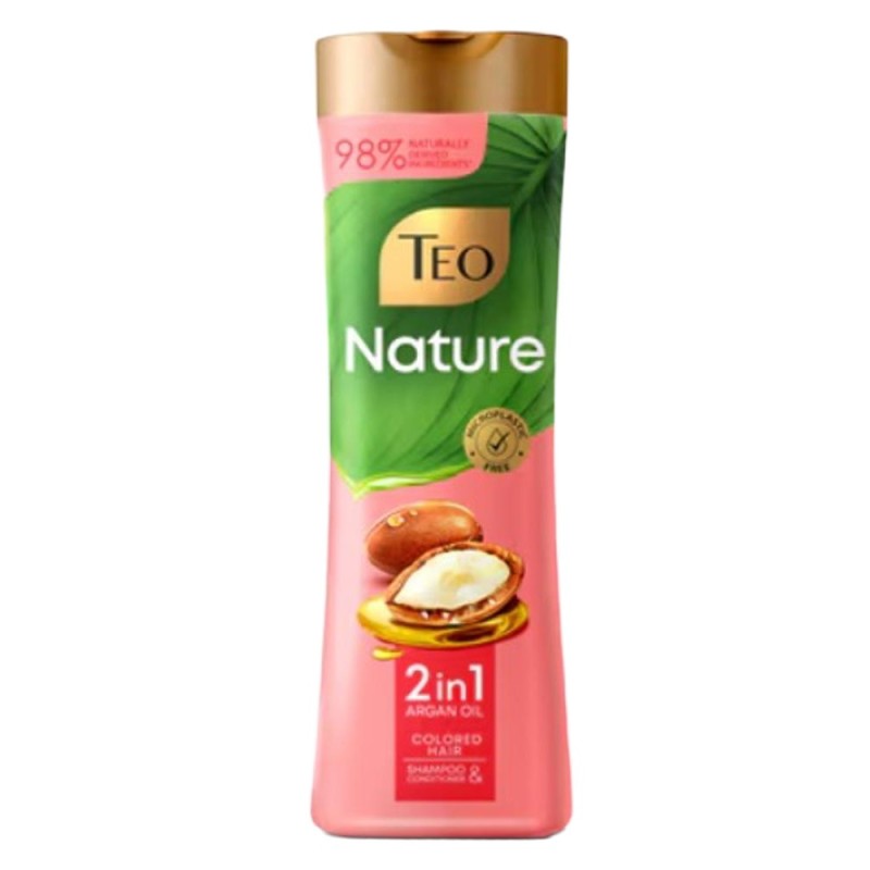 Sampon Teo Nature, Ulei de Argan, pentru Par Colorat, 350 ml