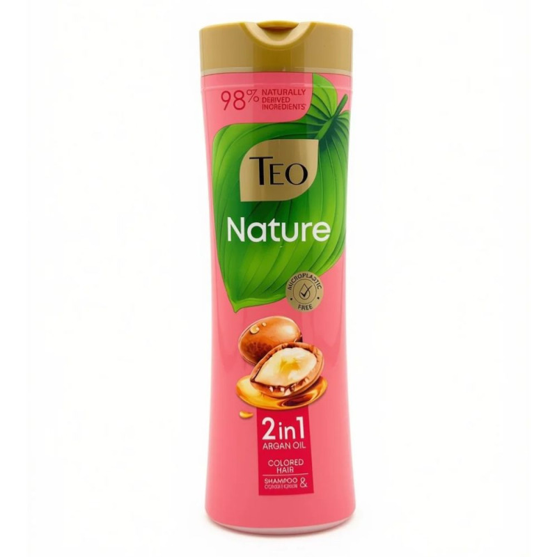 Sampon Teo Nature, Ulei de Argan, pentru Par Colorat, 350 ml