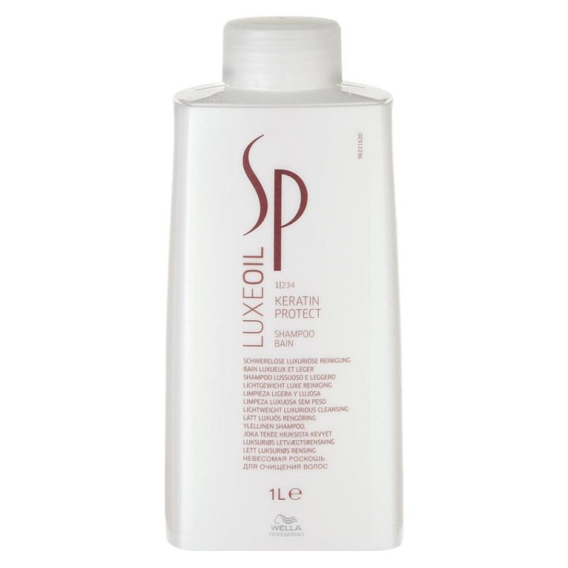 Sampon Wella Professionals SP Luxe Oil Keratin Protect, pentru Par Deteriorat, 1 l
