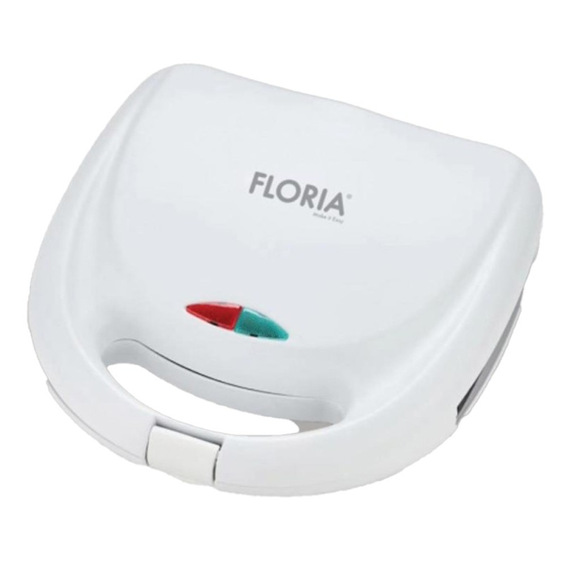 Sandwich Maker, Indicator Luminos, Invelis Exterior Rezistent la Caldura, Putere 750W, Alb