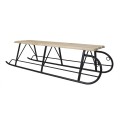 Sanie din Metal si Lemn, Dubla, 117 x 37.5 x 29 cm
