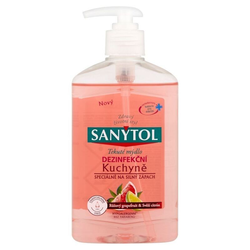 Sapun Lichid Antibacterian Sanytol Bucatarie Grapefruit & Lime 250ml